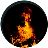 Private Bonfire Hearth beside your dome